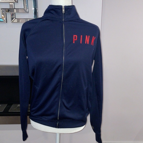 ♡ PINK, Red Sox baseball full zip up vintage size medium - Picture 2 of 5